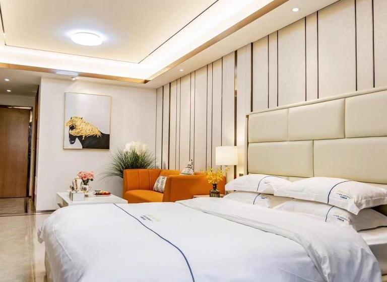 Классический Номер, Shengang Executive Apartment   Baoan International Airport Bihaiwan Subway Station