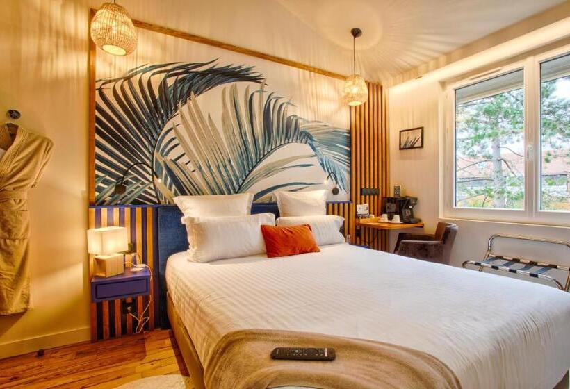 Standard Yhden Hengen Huone, Le Castel Cabourg Hôtel & Spa  Restaurant La Calypso