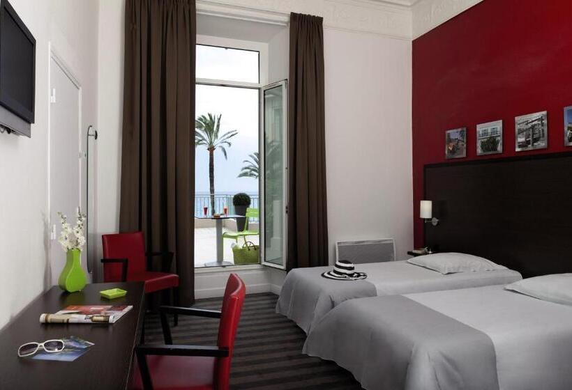 스탠다드 4인용 룸 바다전망, Hôtel Vendôme Menton