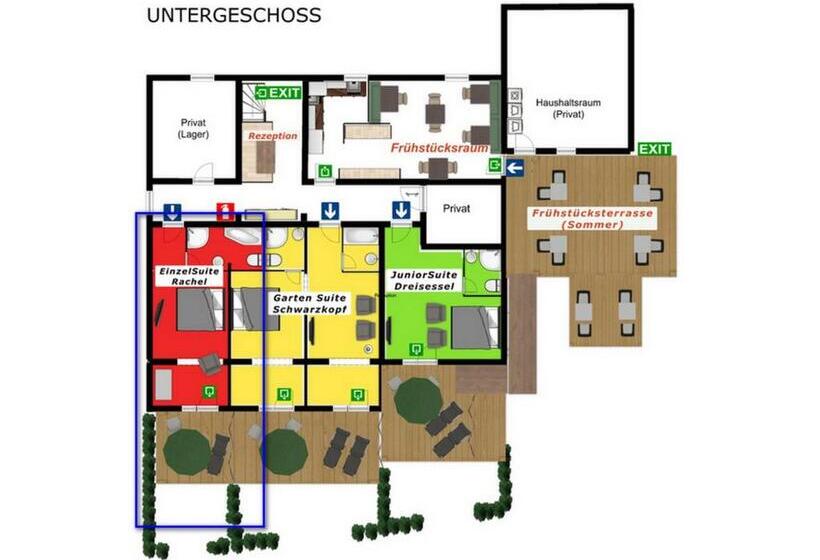 Номер Стандарт с Террасой, Suit  & Frühstück Zum Latschen   Adults Only