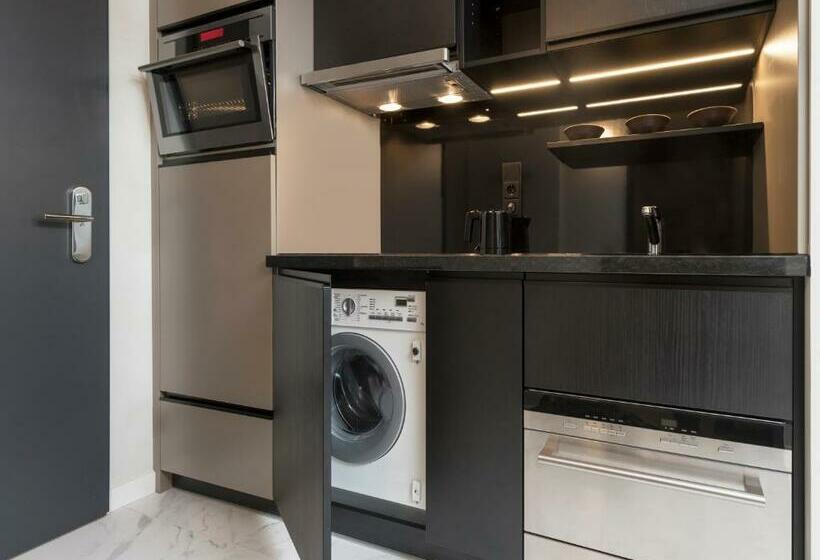 Deluxe-huoneisto 1 Makuuhuone, Adina Apartment Hotel Frankfurt Westend