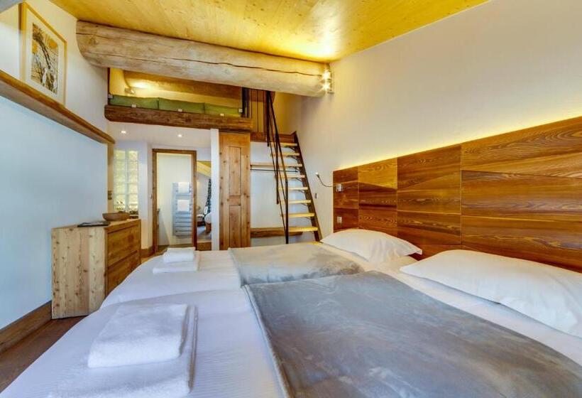 اتاق استاندارد سه نفره, Chalet Hotel Du Fornet