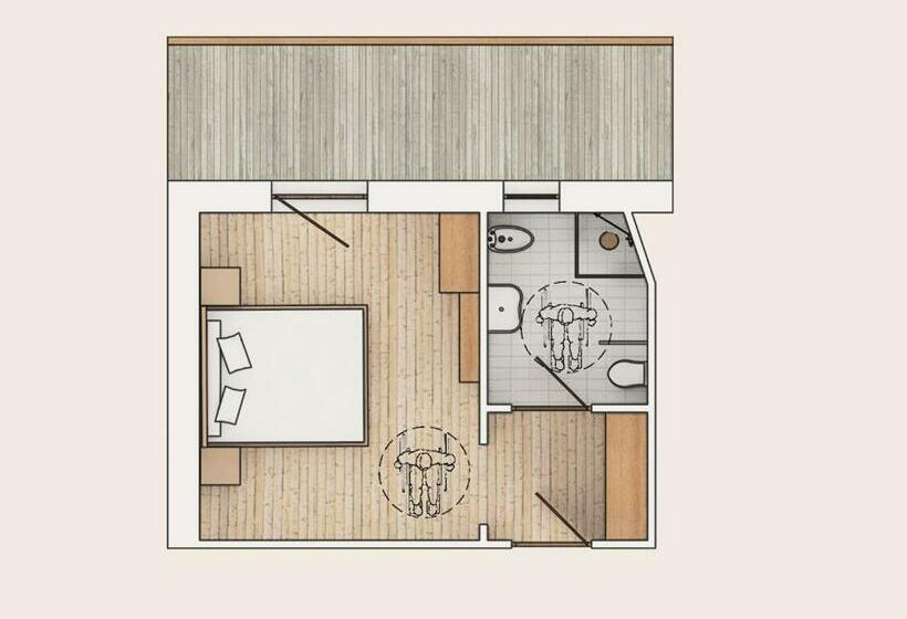 Quarto Estandar com Sacada, Bio Hotel Panorama