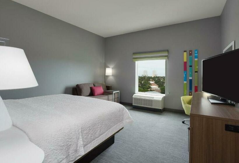 스탠다드 룸 킹사이즈 침대, Hampton Inn Fort Lauderdale Pompano Beach
