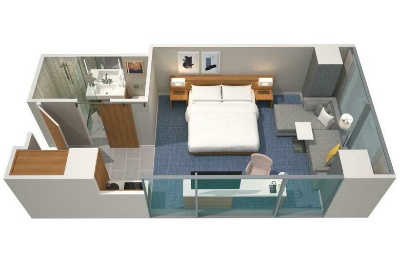 Quarto Standard Cama King, Marriott Marquis Chicago