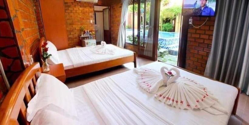 اتاق استاندارد چهارنفره با چشم‌انداز باغ, Chào Hotel Mũi Né