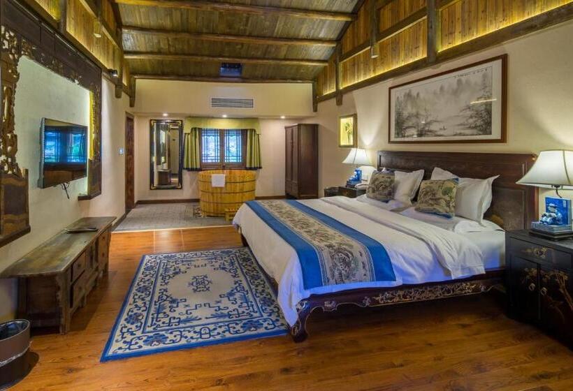 Quarto Deluxe, Yangshuo Ancient Garden Boutique Hotel Free Pick Up From Airport Or Ts Over 3 Nights