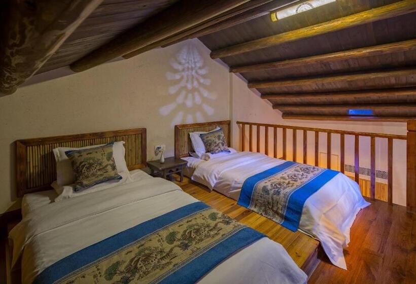 Quarto Dúplex, Yangshuo Ancient Garden Boutique Hotel Free Pick Up From Airport Or Ts Over 3 Nights