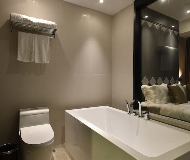 디럭스 룸, Shanghai Deco Hotel Free Shuttle Bus From Pudong Airport And Disneyland