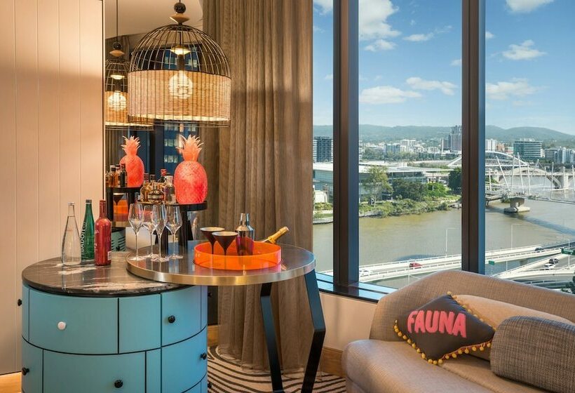 带2个双人床的标准工作室, W Brisbane