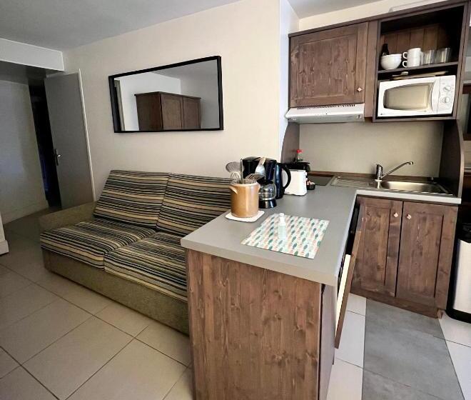 آپارتمان 1 خوابه با تراس, Residence Le Beau Rivage