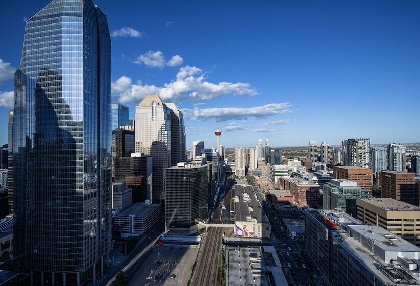 带双人床的标准工作室, Residence Inn By Marriott Calgary Downtown/beltline District