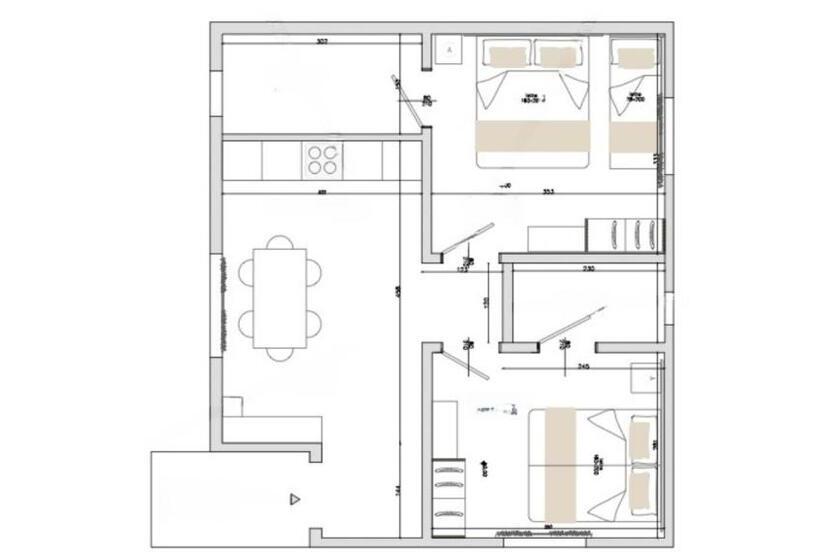 آپارتمان 1 خوابه با چشم‌انداز باغ, Margherita Family Apartments