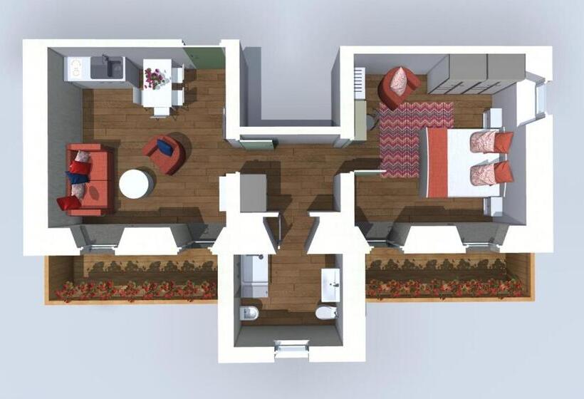 Апартаменты Deluxe 1 Спальня, Residence Cavanis Wellness & Spa