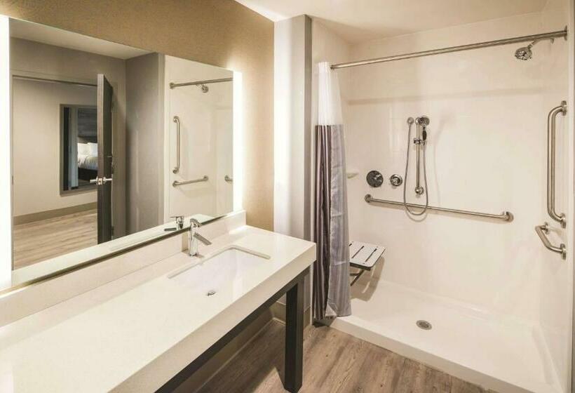 장애인을 위한 킹사이즈 침대 스탠다드 룸, La Quinta Inn & Suites By Wyndham Atlanta South   Mcdonough