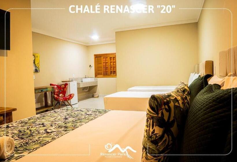 Quarto Quádruplo Estandar, Pousada Renascer Park