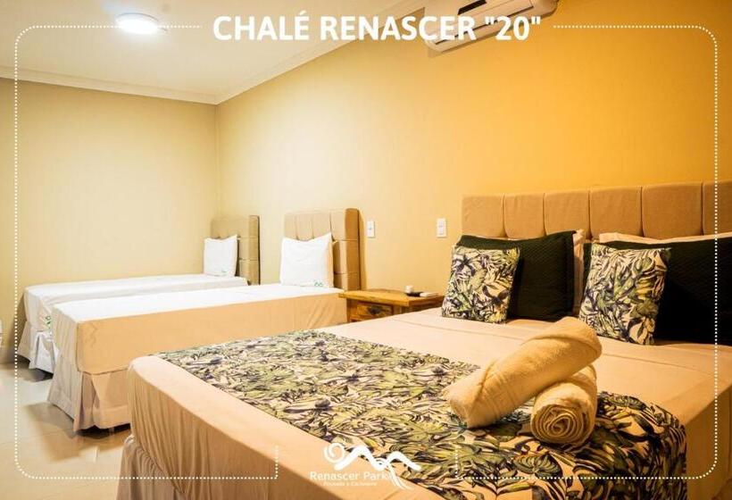 Quarto Quádruplo Estandar, Pousada Renascer Park