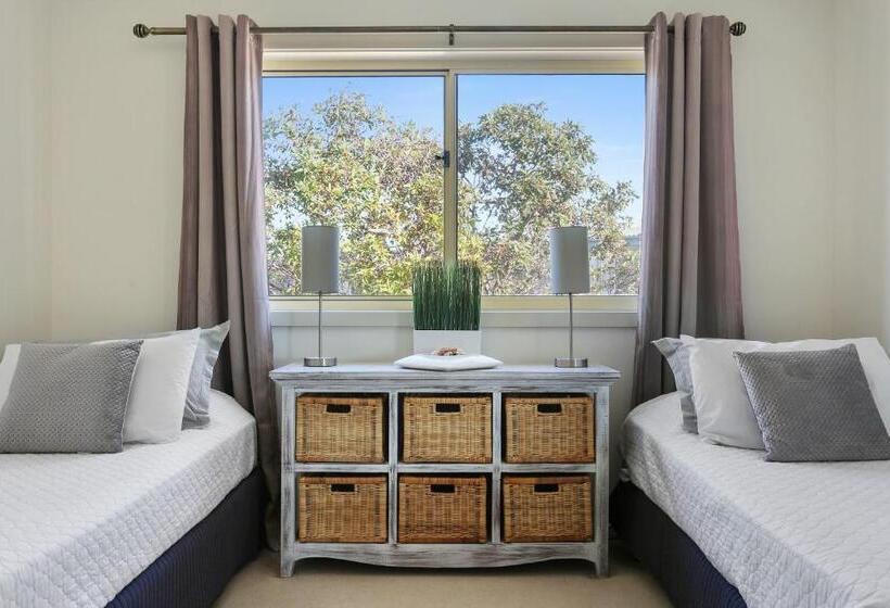 침실 2개 디럭스 아파트, Lakeside Holiday Apartments Merimbula