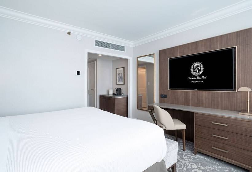 キングサイズベッドのデラックスルーム, The Sutton Place Hotel Vancouver