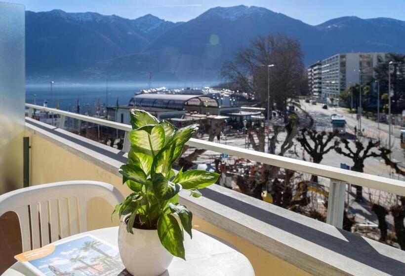 Standard Enkelrum med Balkong, Rondinella Locarno