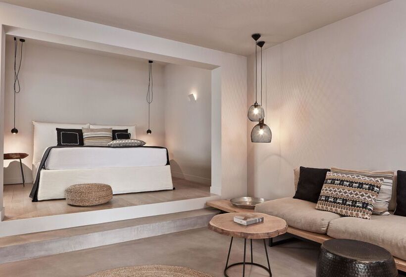 Superior bungalow with sea view, Minos Beach Art Hotel, A Member Of Design Hotels