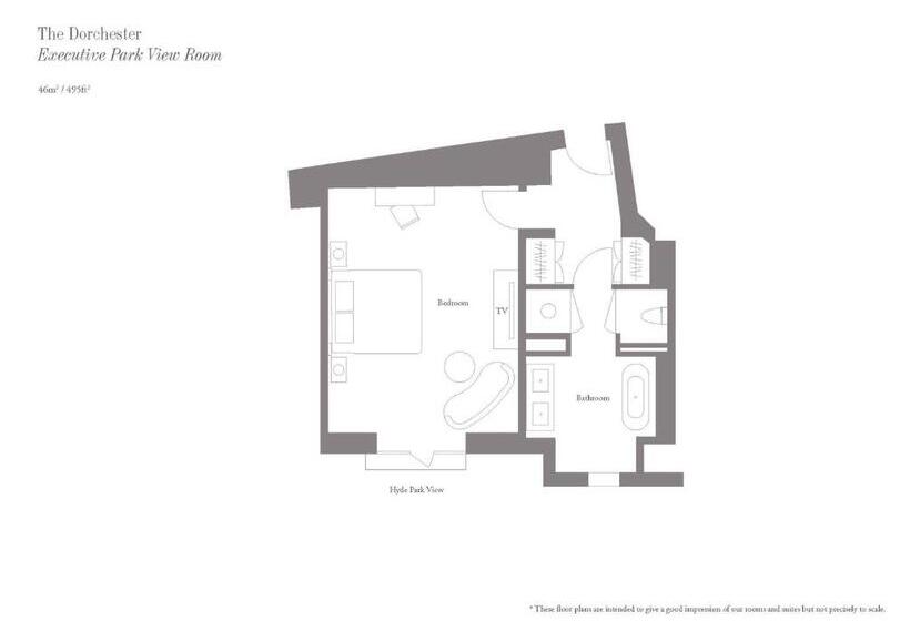 带公园景观的行政房间, The Dorchester   Dorchester Collection