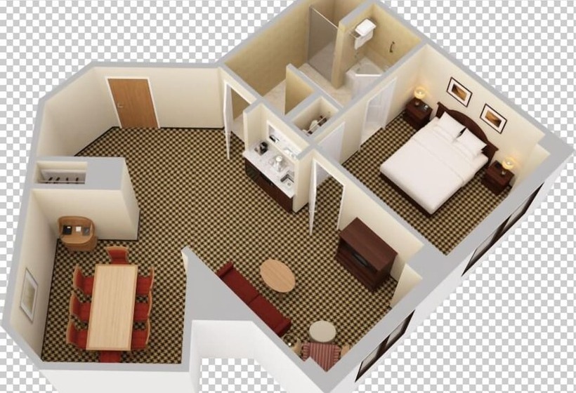 스위트 킹사이즈 침대, Hilton Chicago/oak Brook Suites