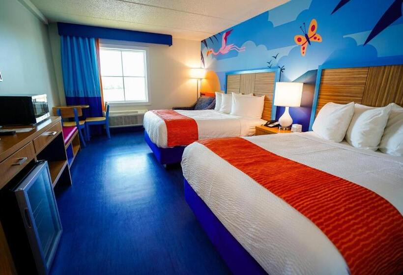 Номер Стандарт 2 Двуспальные Кровати, Castaway Bay By Cedar Point Resorts