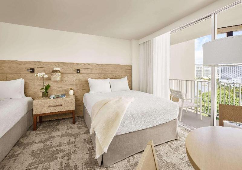 اتاق پرمیوم با چشم‌انداز دریا, Alohilani Resort Waikiki Beach