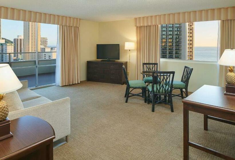 Люкс Боковой Вид на Море, Outrigger Waikiki Paradise