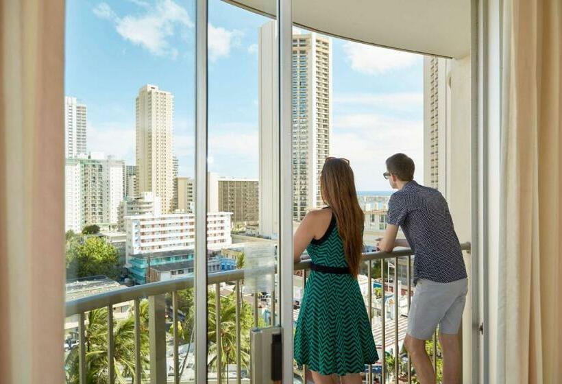キングサイズベッドのスタンダードルーム, Outrigger Waikiki Paradise