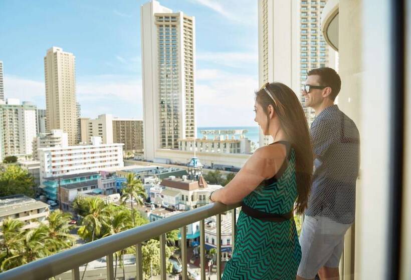 Номер Стандарт 2 Двуспальные Кровати, Outrigger Waikiki Paradise