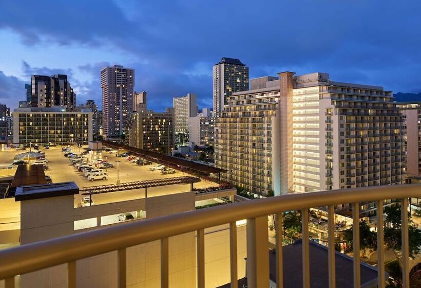 Номер Стандарт 2 Двуспальные Кровати, Outrigger Waikiki Paradise