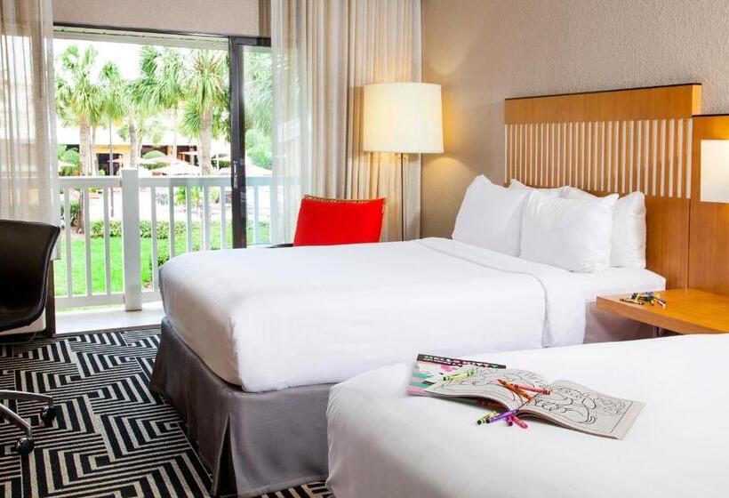 اتاق استاندارد با 2 تخت دوبل, Wyndham Orlando Resort International Drive