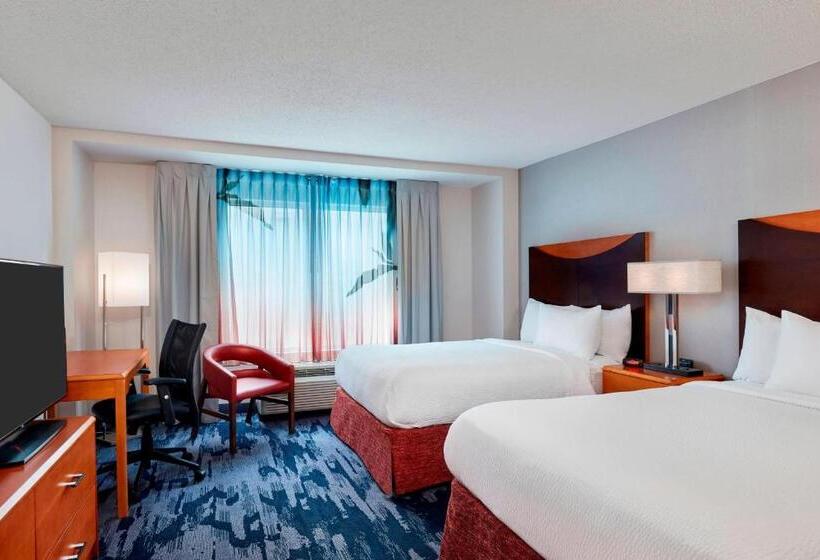 Quarto Estandar 2 Camas Casal, Fairfield Inn Suites Indianapolis Downtown