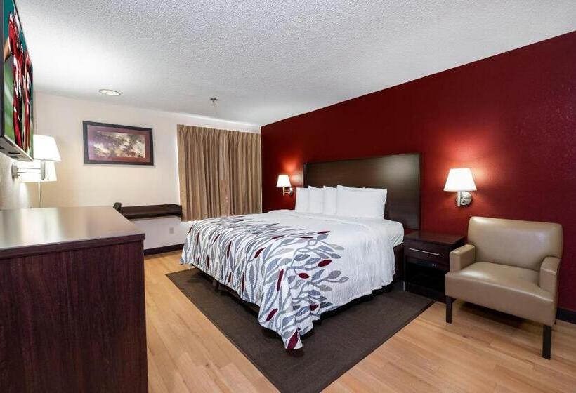 キングサイズベッドのスーペリアルーム, Red Roof Inn Chicago Ohare Airport Arlington Hts