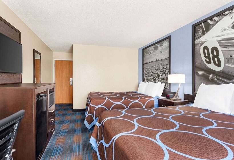 اتاق استاندارد با 2 تخت دوبل, Super 8 By Wyndham Lenexa Overland Park Area/mall Area
