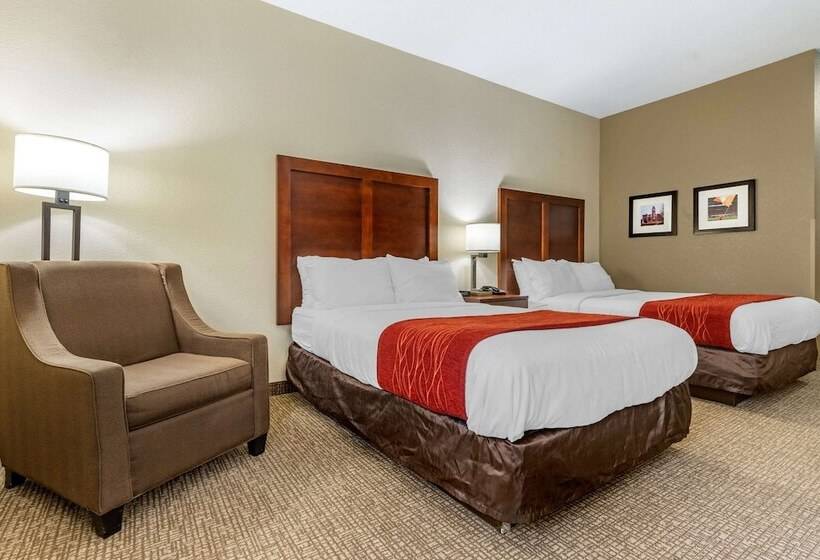 带2个双人床的标准工作室, Comfort Inn & Suites Clemson  University Area