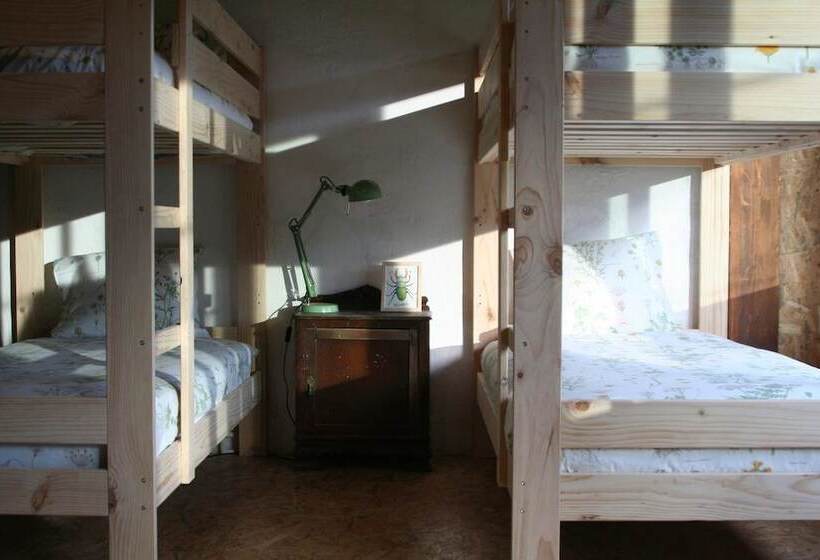 Кровать в Многоместном Номере с Общей Ванной, Albergue Les Xendes. Parque De Redes