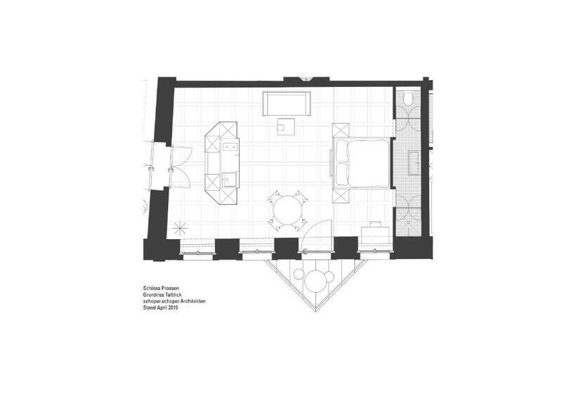 Студио Стандарт с Балконом, Schloss Prossen