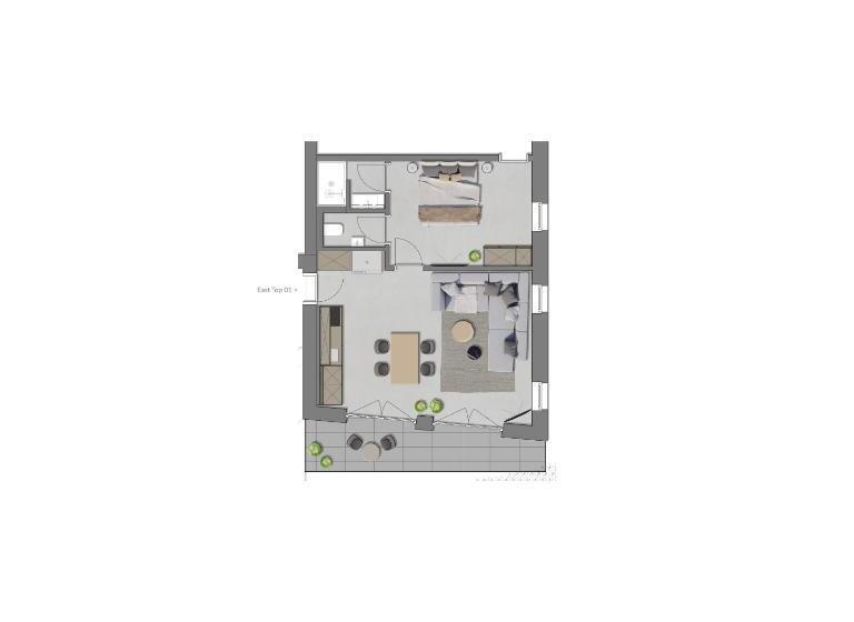 １ベッドルームのスーペリアアパートメント, Going Triple A Apartments East