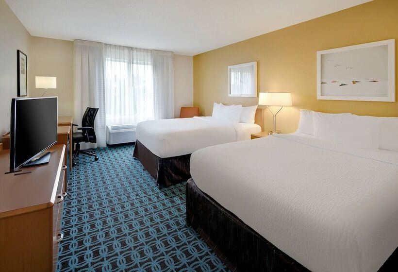 Standaardkamer met 2 Tweepersoonsbedden, Fairfield Inn & Suites Indianapolis Airport