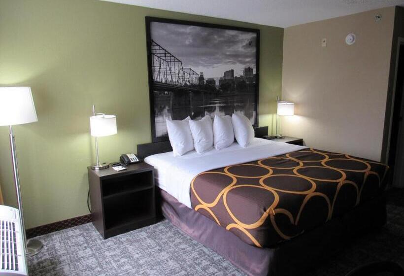 장애인을 위한 킹사이즈 침대 스탠다드 룸, Super 8 By Wyndham New Cumberland