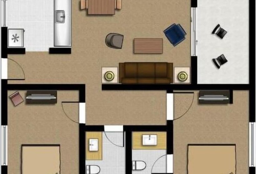 침실 2개 스위트, Legacy Vacation Resorts  Steamboat Springs Suites