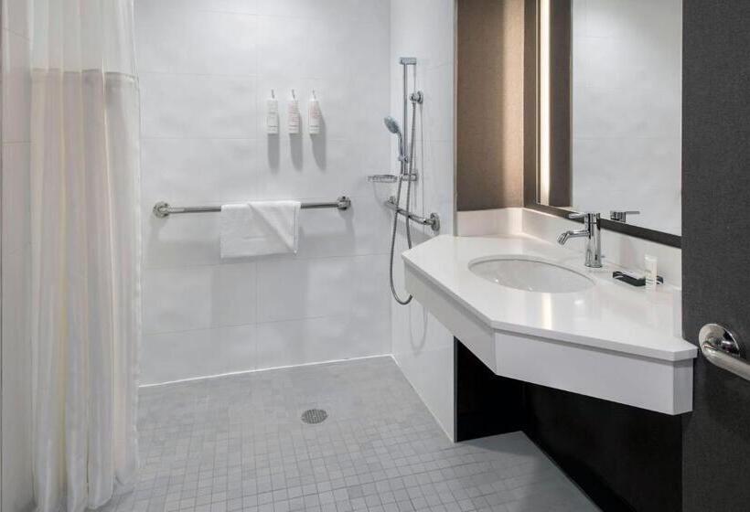 身障者適用キングサイズベッドルーム, New York Marriott At The Brooklyn Bridge