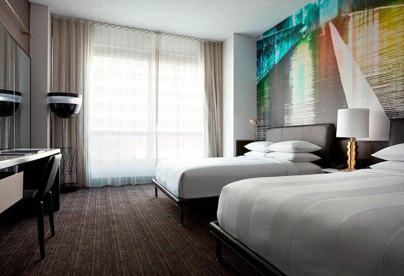 ２ダブルベッドのスタンダードルーム, New York Marriott At The Brooklyn Bridge
