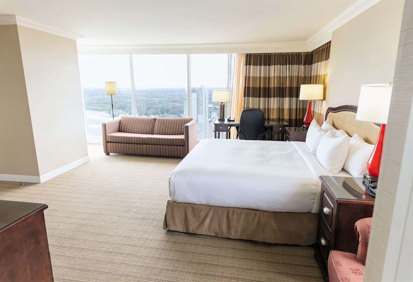 景色の見えるダブルベッドスタンダードルーム, Hilton Niagara Falls/fallsview Hotel & Suites