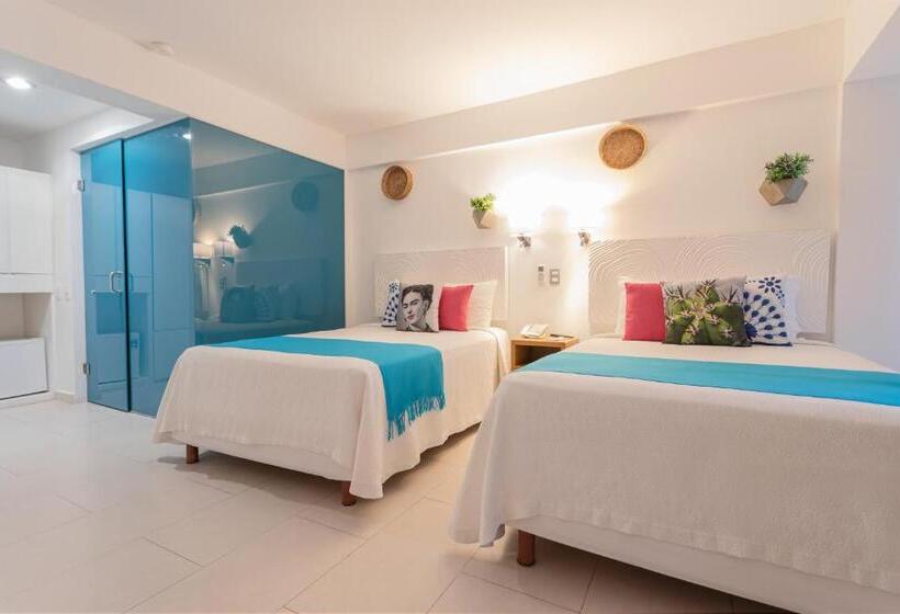 غرفة ديلوكس مطلّة علي البحر, Mia Reef Isla Mujeres Cancun All Inclusive Resort