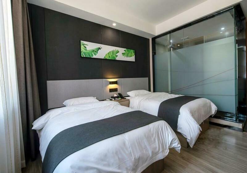 Номер Комфорт, Thank Inn Chain Hotel Guangdong Qingyuan Fogang County 106 National Road