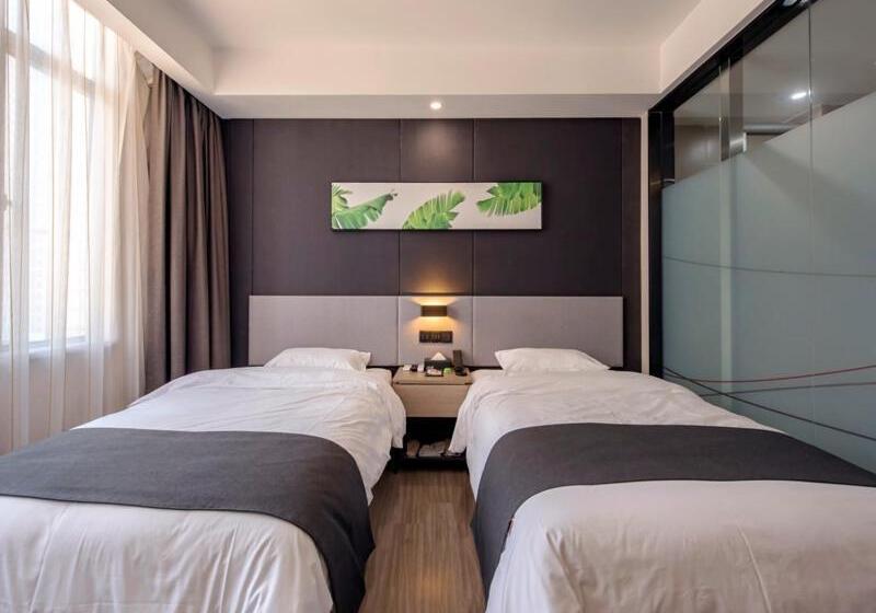 Номер Комфорт, Thank Inn Chain Hotel Guangdong Qingyuan Fogang County 106 National Road